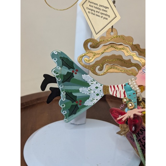 Fanciful Flights SHOP TILL YOU DROP Karen Rossi Silvestri Hanger Ornament Decor - Picture 3 of 8